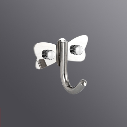 

304 Stainless Steel No Punching Door Rear Coat Hook, Specification: 201 Butterfly Hook