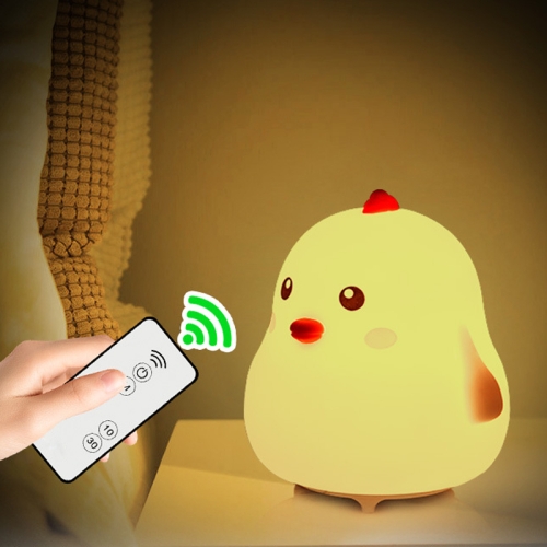 

LED Smart Timing Chick Shape Pat Night Light, Style: Stepless Dimming+Remote Control(Warm Light)