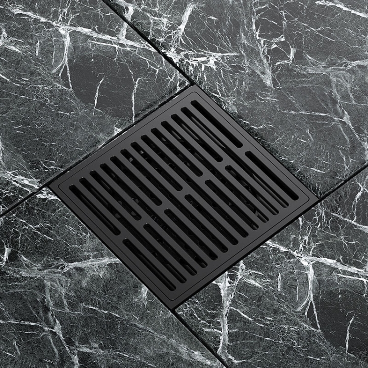 

Bathroom Sewer Deodorant Pure Copper Floor Drain, Specification: Black