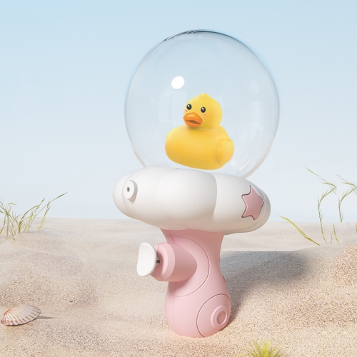 

Children Mini Cartoon Press Water Player Summer Playing Beach Toys, Style: Light Model (Duck)