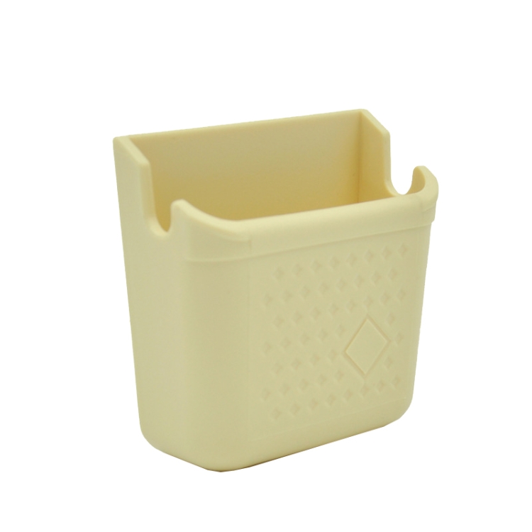 

Vehicle Adhesive Mobile Phone Stand Card Cigarette Storage Box, Color: DM-004 Beige