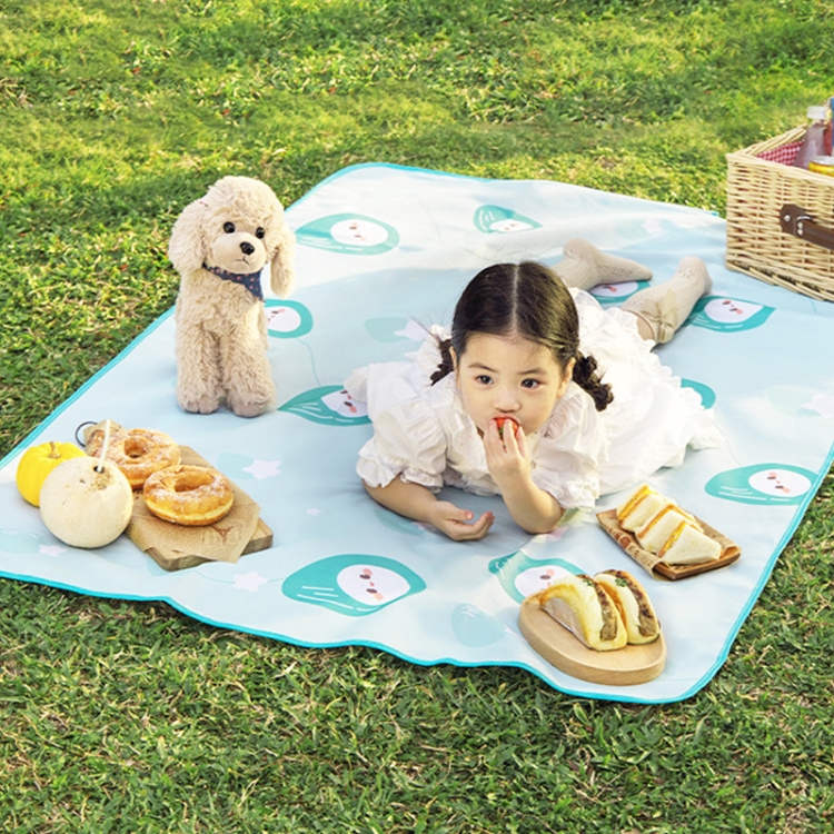 

Outdoor Beach Waterproof Floor Mat Portable Picnic Cloth Folding Blanket, Size: Medium (Green)