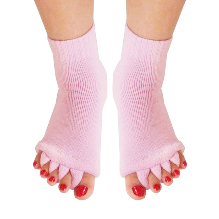 

Massage Five-finger Socks Thickened Open-toed Socks, Color: Light Purple