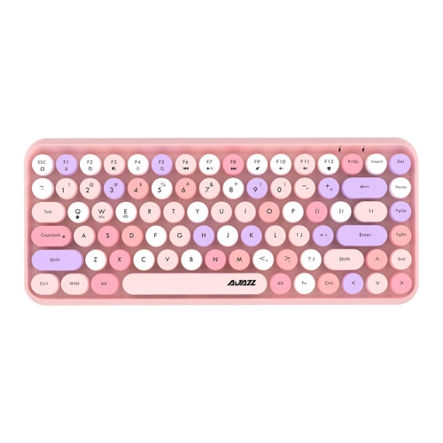 

Ajazz Tablet PC Laptop Office Punk Bluetooth Keyboard(Hybrid Pink )