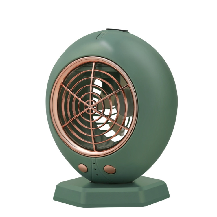 

Home Office Portable Desktop Spray Fan Air Cooler, Spec: Battery Model(Green)