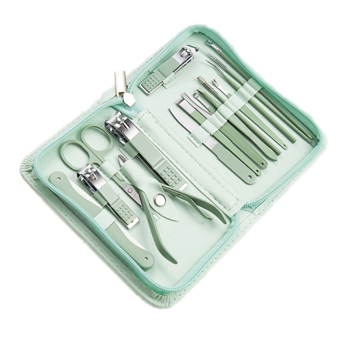 

Stainless Steel Nail Clipper Nail Art Tool Set, Color: 16 PCS/Set (Green)