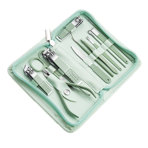 

Stainless Steel Nail Clipper Nail Art Tool Set, Color: 12 PCS/Set (Green)