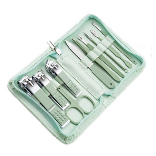

Stainless Steel Nail Clipper Nail Art Tool Set, Color: 10 PCS/Set (Green)