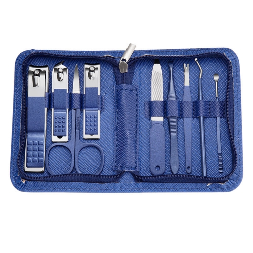 

Stainless Steel Nail Clipper Nail Art Tool Set, Color: 9 PCS/Set (Blue)