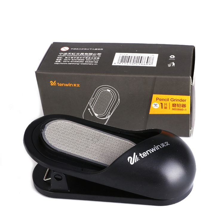 

Tenwin MS5860 Spring Clip Type Pencil Grinder Can Hold Sketching Paper(Black)