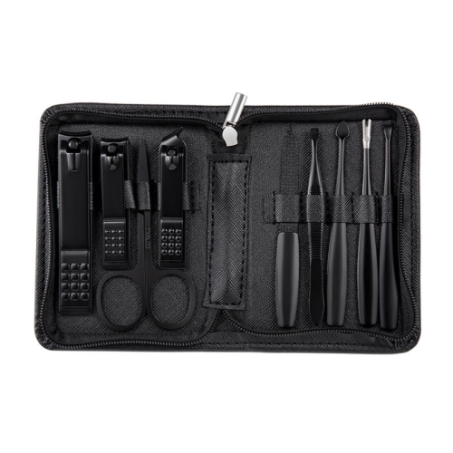 

9 PCS/Set Stainless Steel Dead Skin Nail Trimming Set(Black)