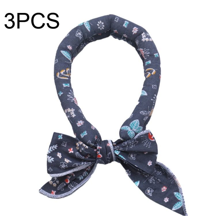

3 PCS Summer Cooling Bandana Neck Wraps Scarf For Women Men Kids Pet, Color: Gray Bottom Floral