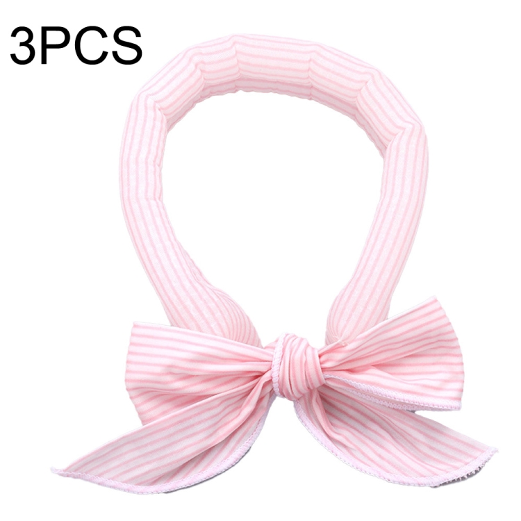 

3 PCS Summer Cooling Bandana Neck Wraps Scarf For Women Men Kids Pet, Color: Pink Stripe