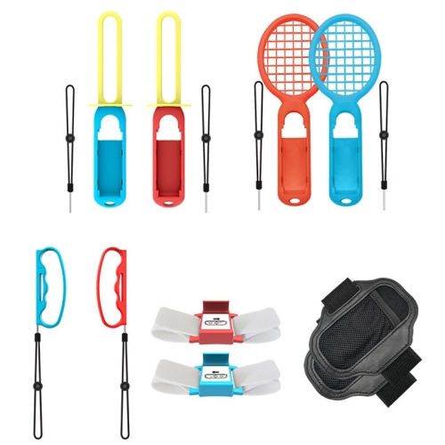 

IPLAY HBS-447 10 In 1 Grip + Wrist Strap + Strap + Lightsaber + Racket Sports Set For Nintendo Switch(As Show)