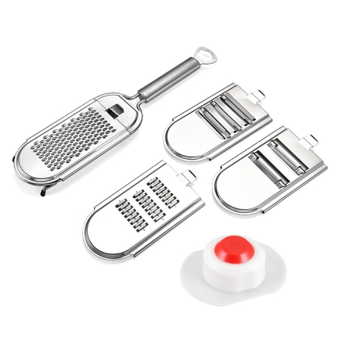 

Stainless Steel Vegetable Cutter Grater, Specification: 4 Blades+Hand Guard Colorful Box