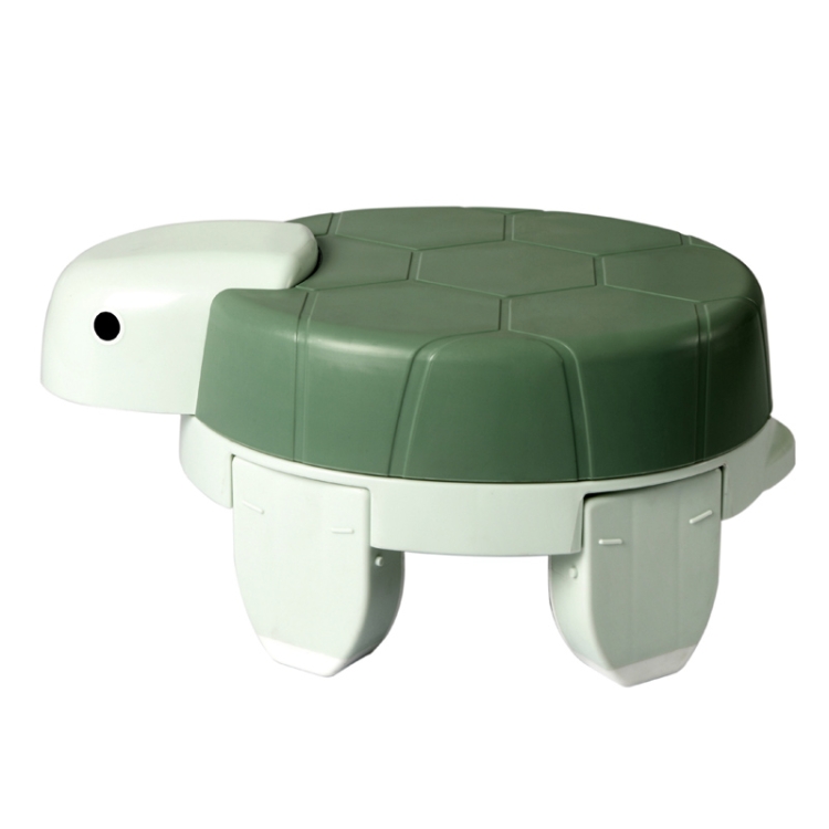 

Children Turtle Toilet Baby Urinal Portable Folding Travel Potty(Green)