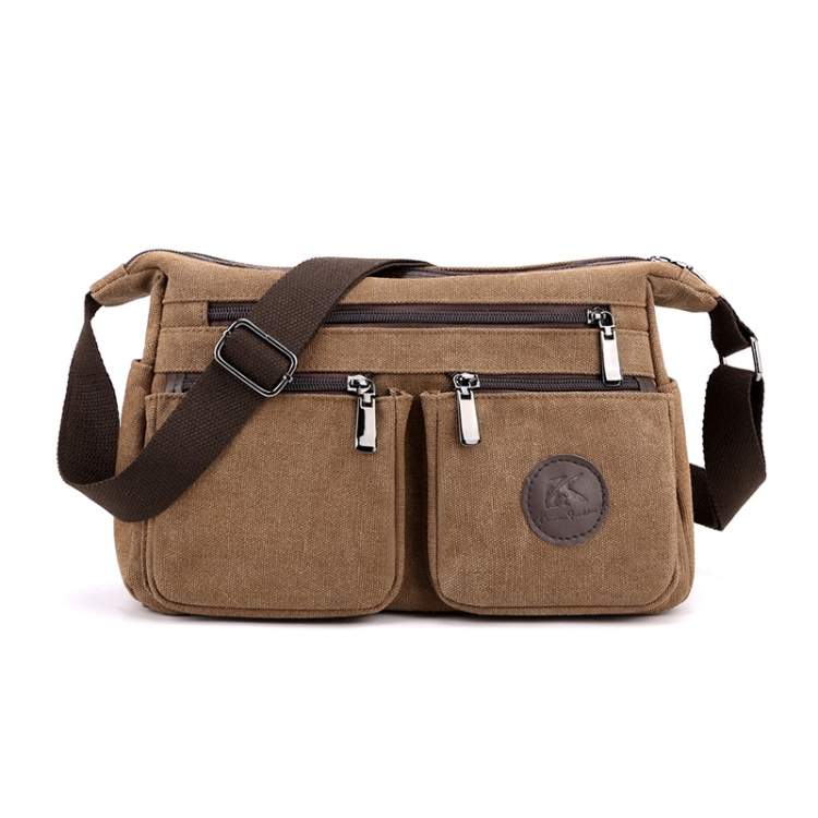 

1993 Ladies Canvas Single-shoulder Casual Messenger Bag(Brown)