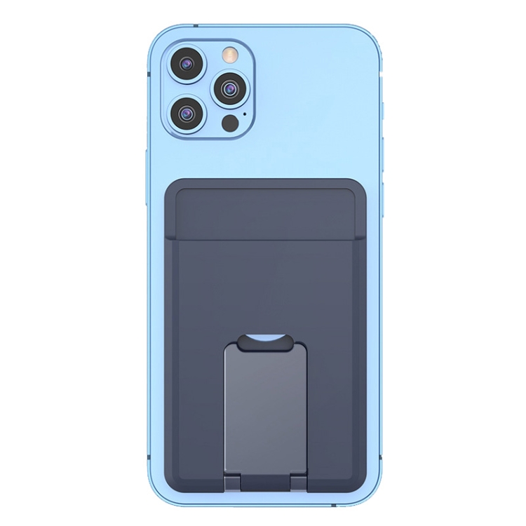 

CY133H Silicone Magnetic Phone Holder with Card Holder Function(Midnight Blue)