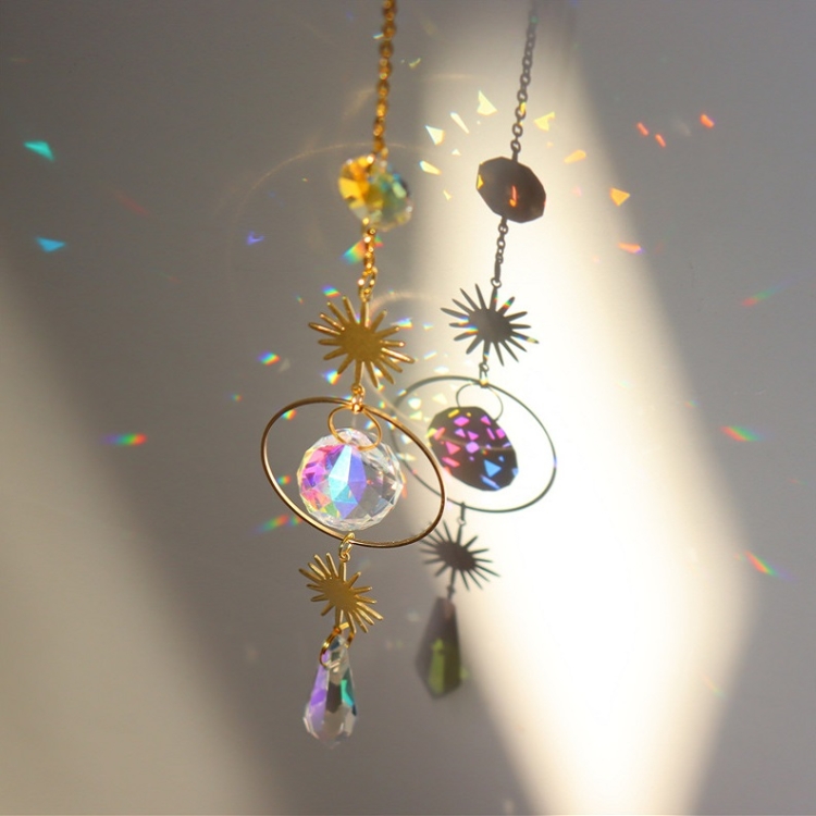 

5 PCS Sun Star Moon Garden Crystal Ornament(No. 4)