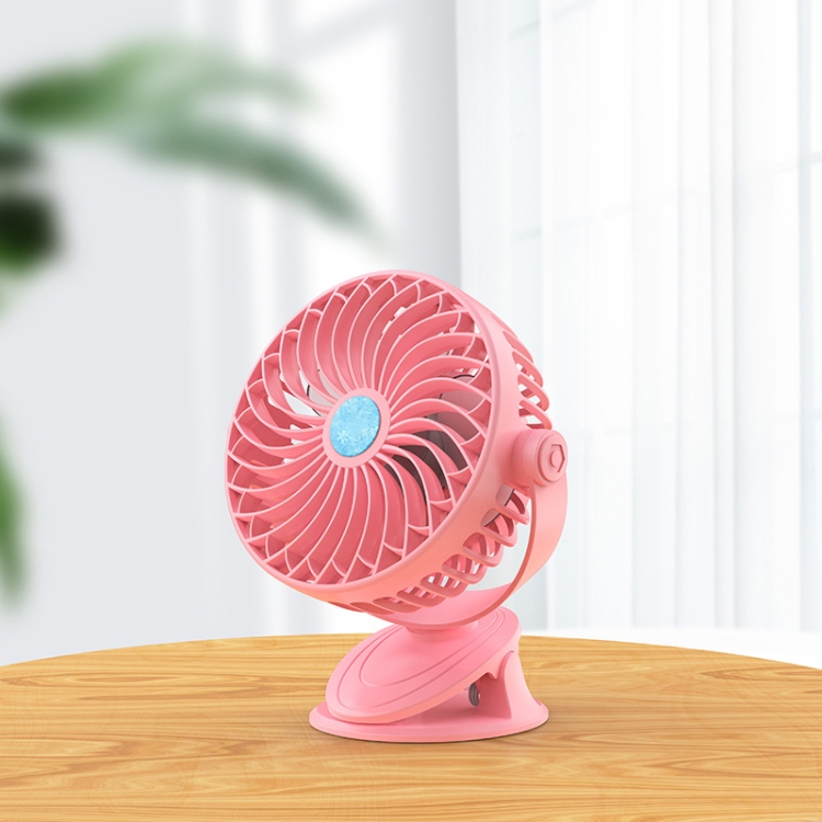 

USB Charging Desktop Clip Style Cooling Fan, Spec: Regular (Pink)