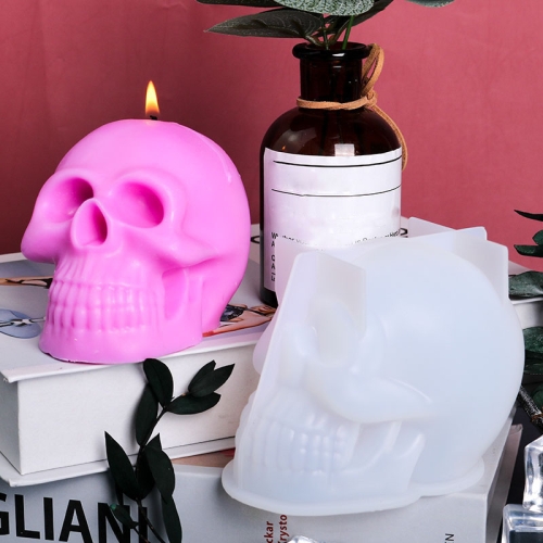 

D804 Epoxy Mould Skull Candle Silicone Mould