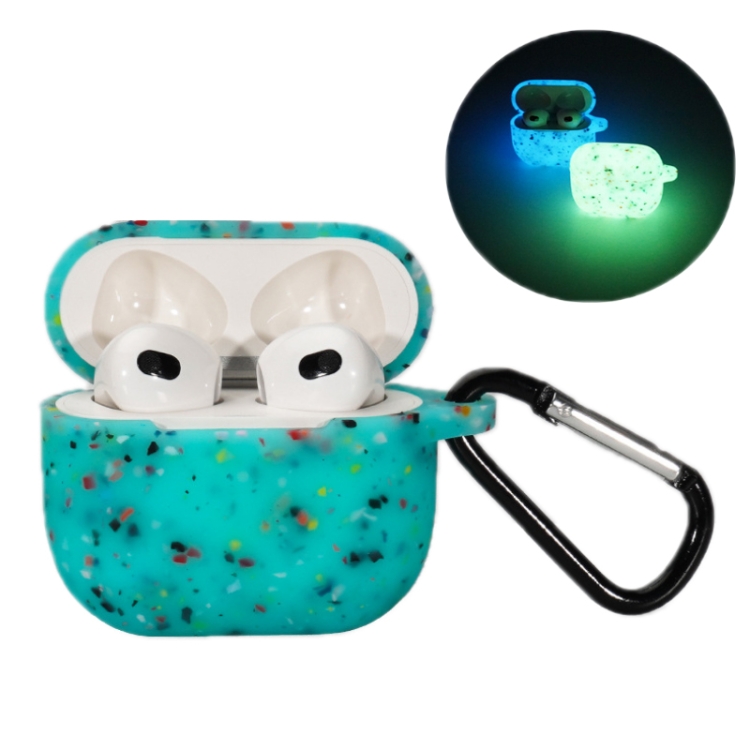 

For AirPods Pro Bluetooth Earphone Silicone Case(Luminous Green)