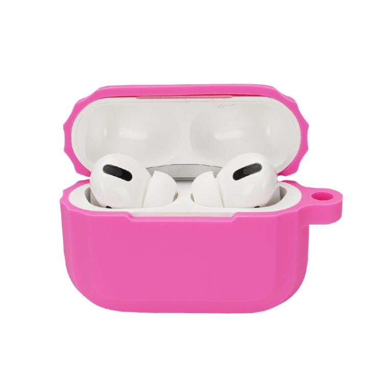 

Bluetooth Earphone Soft Silicone Case For AirPods Pro (Rose Red)