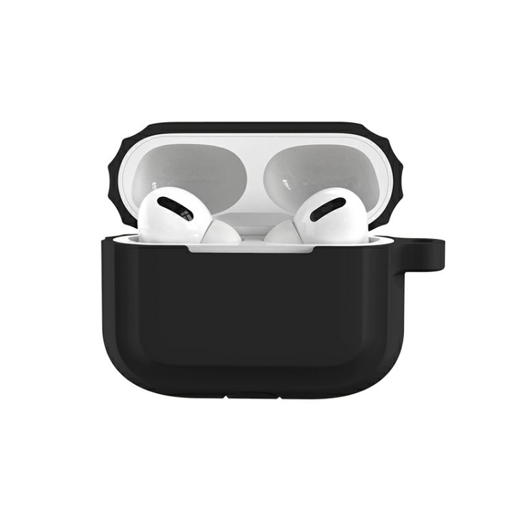 

Bluetooth Earphone Soft Silicone Case For AirPods Pro (Black)