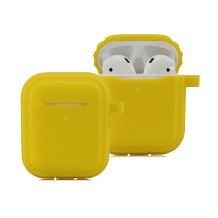 

Bluetooth Earphone Soft Silicone Case For AirPods 1/2 (Yellow)