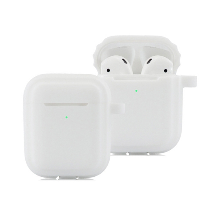 

Bluetooth Earphone Soft Silicone Case For AirPods 1/2 (White)
