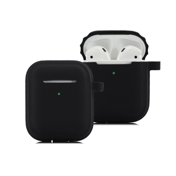 

Bluetooth Earphone Soft Silicone Case For AirPods 1/2 (Black)