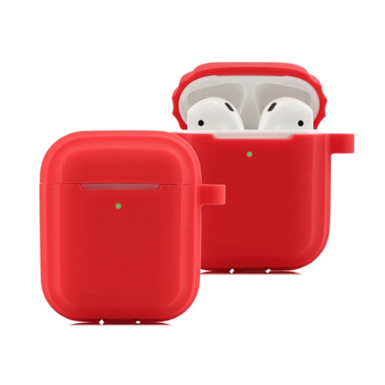 

Bluetooth Earphone Soft Silicone Case For AirPods 1/2 (Red)