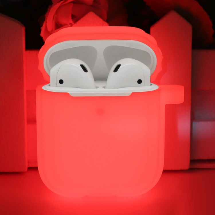 

Bluetooth Earphone Soft Silicone Case For AirPods1/2 (Luminous Red)