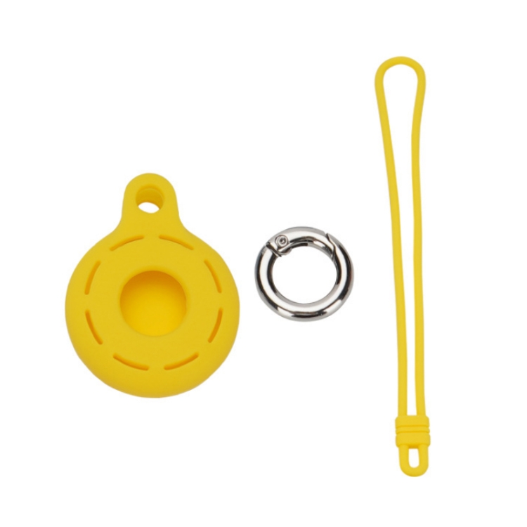 

For Airtag Tracking Anti-Lost Locator Silicone Case, Color: Yellow