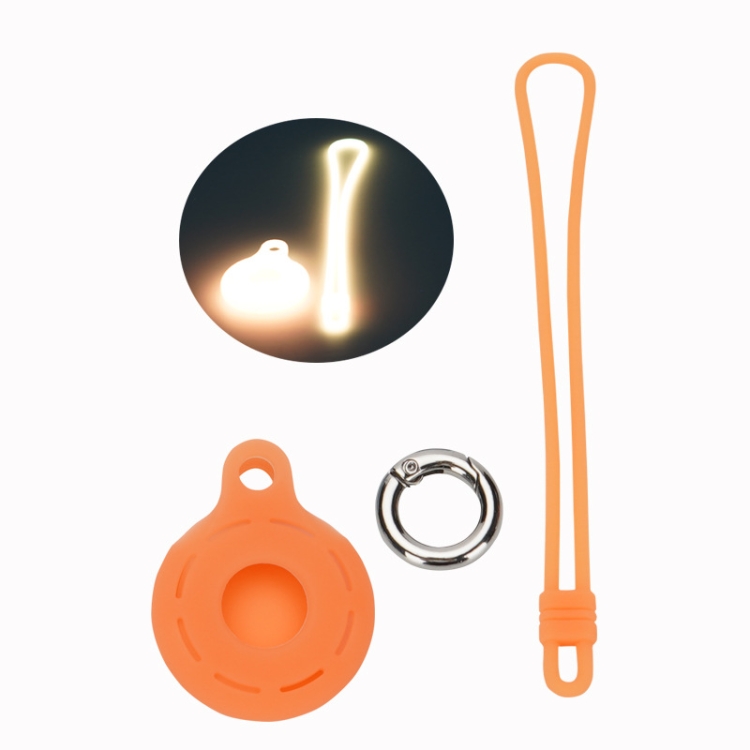 

For Airtag Tracking Anti-Lost Locator Silicone Case, Color: Luminous Orange