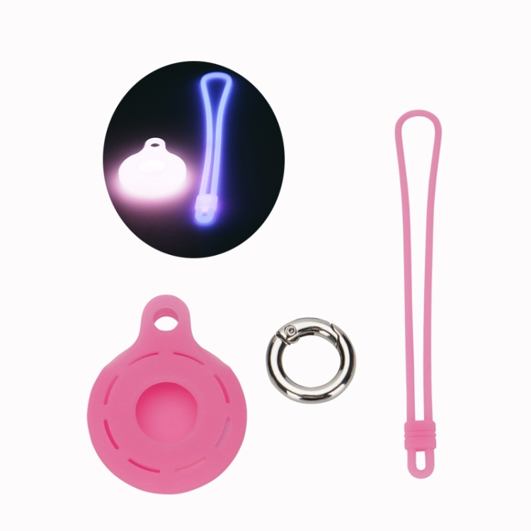 

For Airtag Tracking Anti-Lost Locator Silicone Case, Color: Luminous Pink