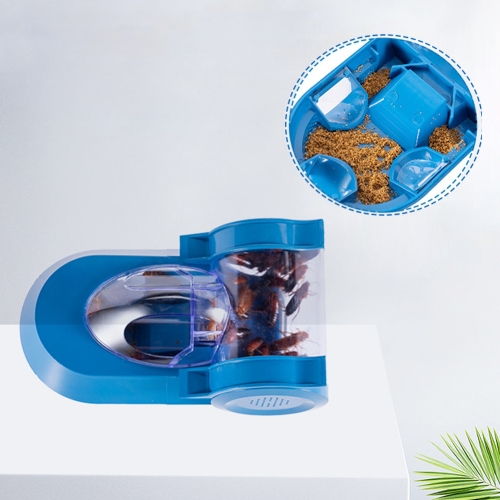 

Cockroaches Capture Device Non-Toxic Campaign Catcher Kitchen Toilet Cockroach House(Blue)