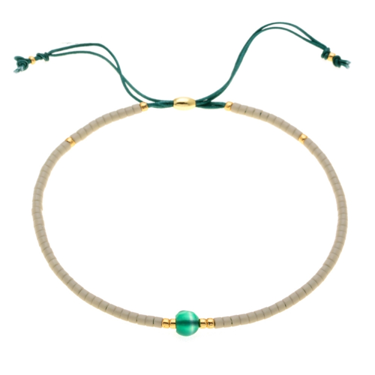 

2 PCS Handwoven Colorful Beaded Small Bracelet, Color: Br0105