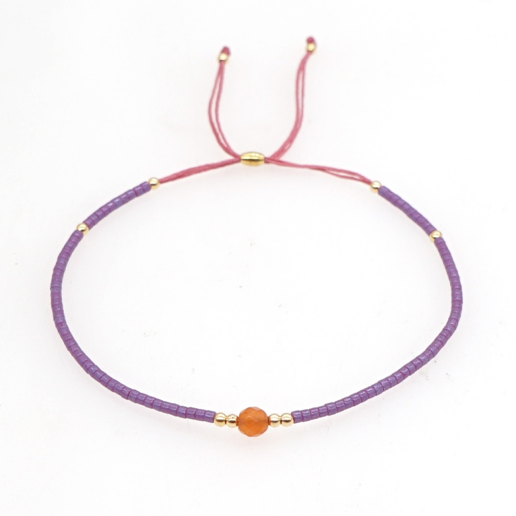 

2 PCS Handwoven Colorful Beaded Small Bracelet, Color: Br0112
