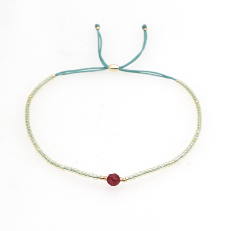 

2 PCS Handwoven Colorful Beaded Small Bracelet, Color: Br0114