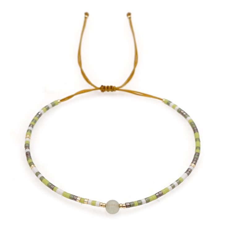 

2 PCS Handwoven Colorful Beaded Small Bracelet, Color: Br0120