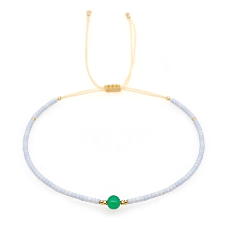 

2 PCS Handwoven Colorful Beaded Small Bracelet, Color: Br0127