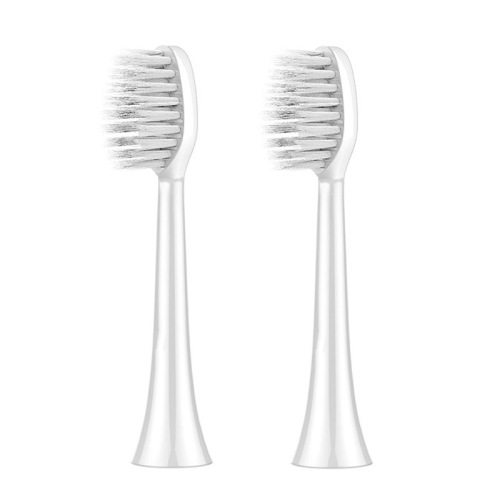

2 PCS Electric Toothbrush Head for Ulike UB602 UB603 UB601,Style: Soft -sensitive White