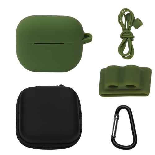 

Bluetooth Earphone Silicone Cover Set For AirPods 3, Color: 5 PCS/Set Grass Green