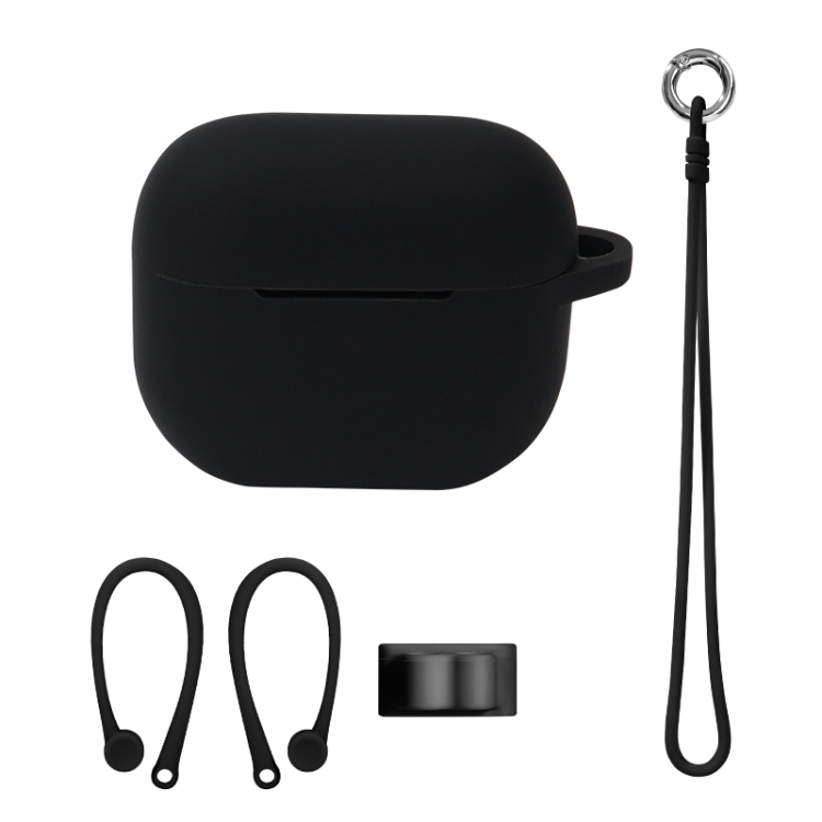 

Bluetooth Earphone Silicone Cover Set For AirPods 3, Color: Hand Rope Set Black