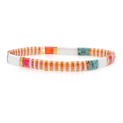 

Hand Braided Colorful Beads Bracelet Jewelry(TL-B190245C)