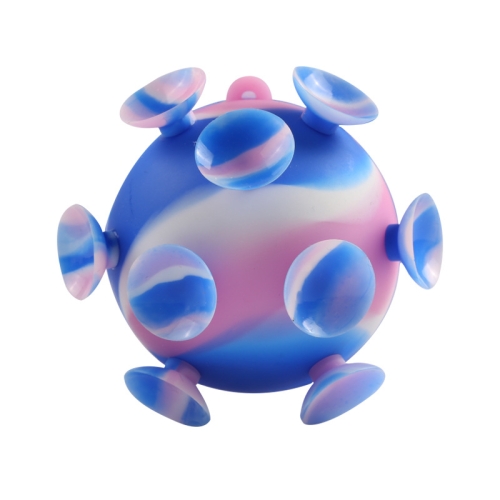 

5 PCS Silicone Suction Cup Ball Decompression Toy( Blue)