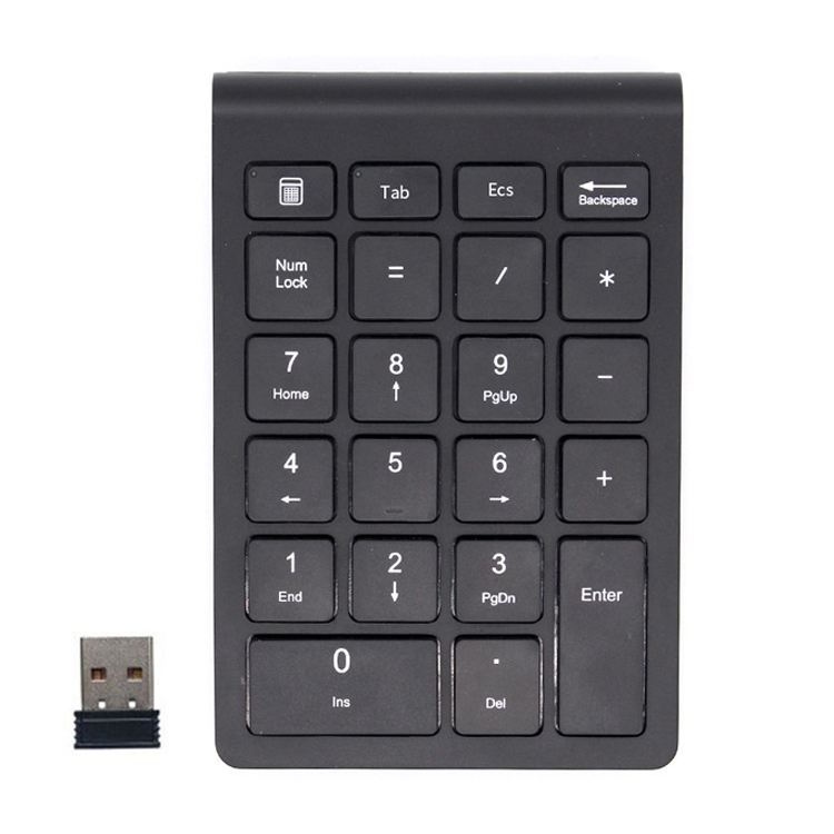 

BT304 22 Keys Laptop Mini Wireless Keyboard, Spec: 2.4G (Black)