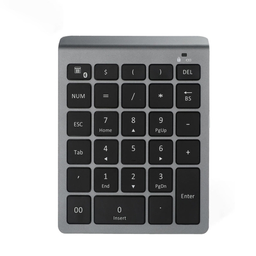 

BT302 28 Keys Laptop Mini Wireless Keyboard, Spec: Bluetooth (Gray)