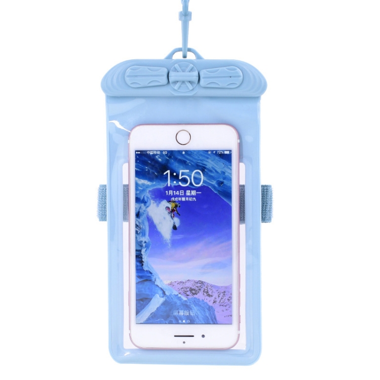 

Tteoobl Diving Phone Waterproof Bag Can Be Hung Neck Or Tied Arm, Size: Large(Gray Blue)